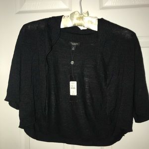 Shrug silk sweater